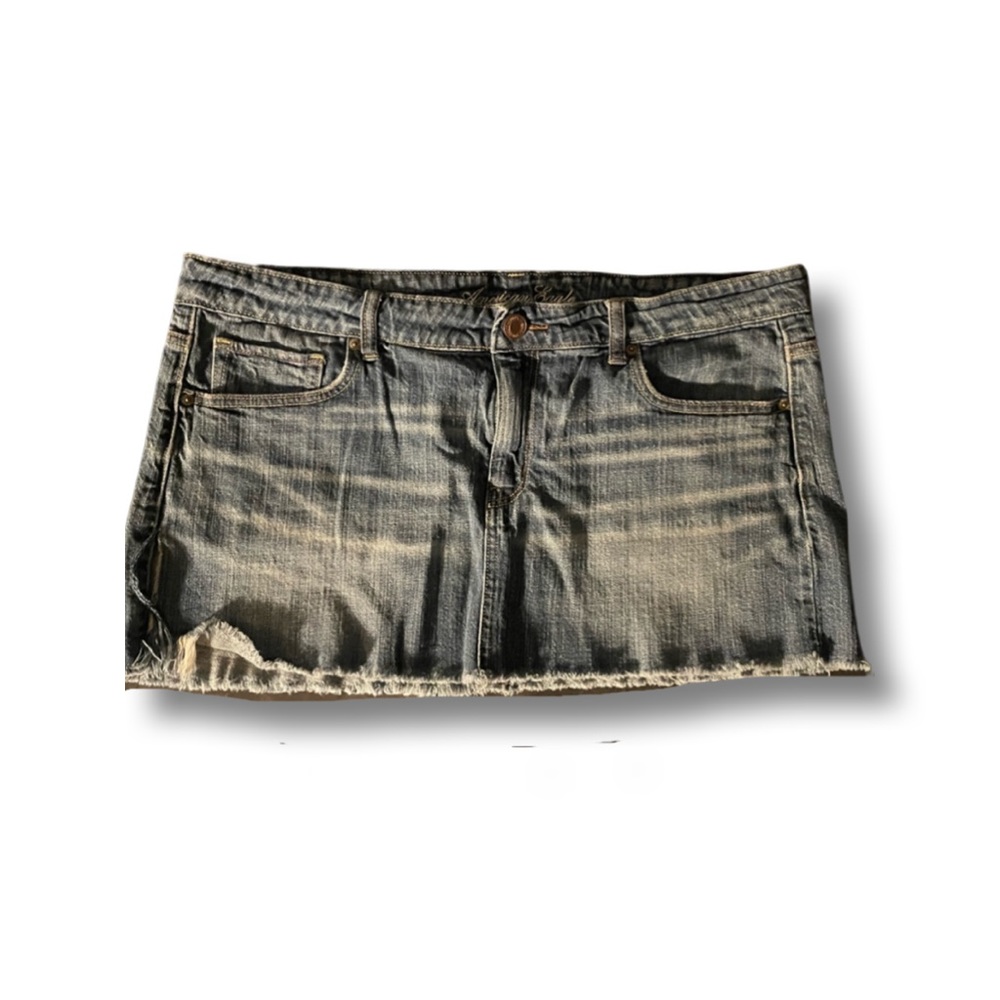 American Eagle stretch denim mini skirt 16